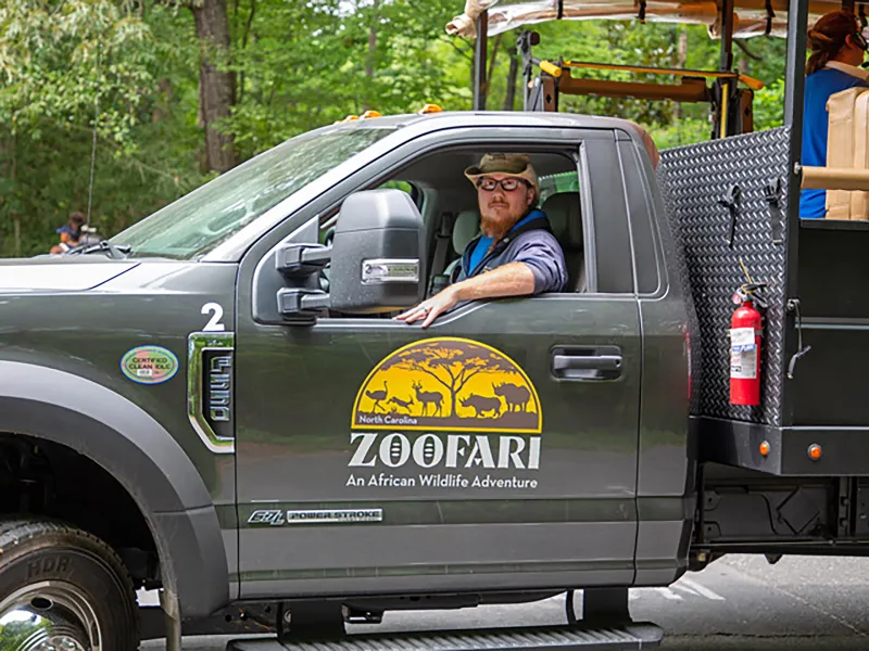 Zoofari truck tour driver