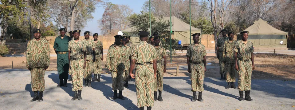 Zambian rangers at Muster