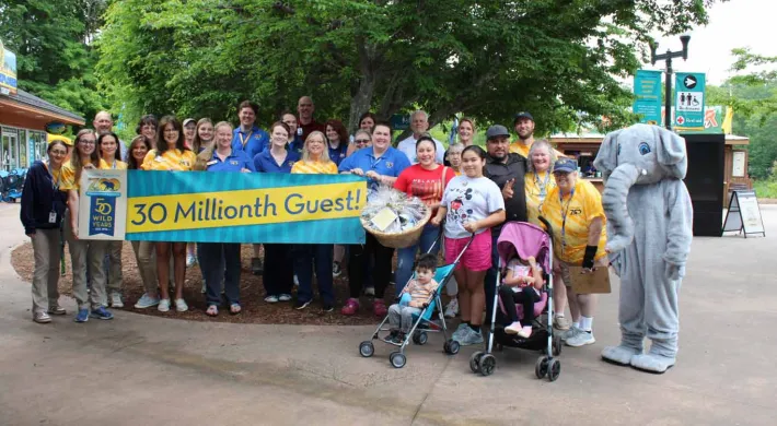 The North Carolina Zoo recently welcomed Maria Ines Perez, who became the 30 millionth guest since the site opened to the public in August 1974.