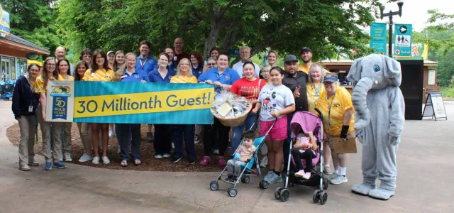 The North Carolina Zoo recently welcomed Maria Ines Perez, who became the 30 millionth guest since the site opened to the public in August 1974.