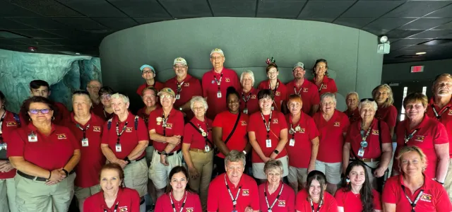 Large group of Zoo Volunteers
