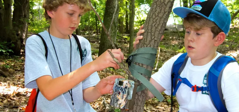 Wildlife Science Camp photo trapping