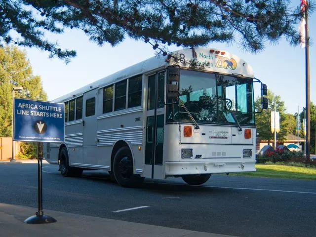 Parking lot shuttle bus