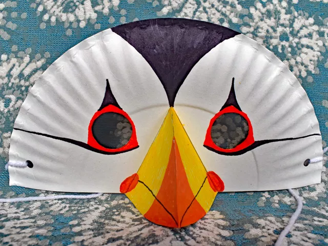 Puffin mask craft