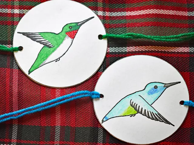 hummingbird spinner craft