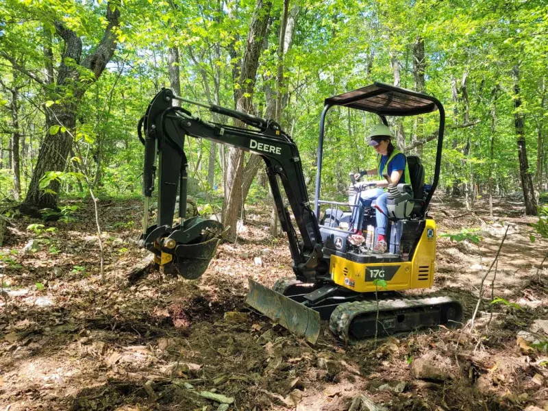 Construction in the woods