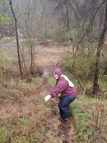 Climbing down to culvert