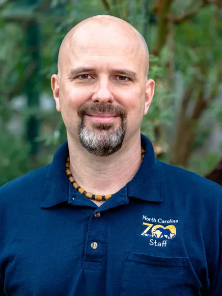 Jb Minter, Director of Animal Health at the North Carolina Zoo.