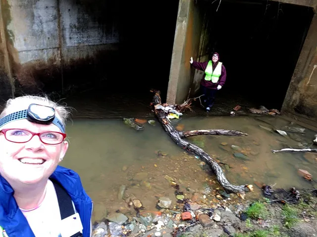 culvert blitz iwth Wendy and Leslie